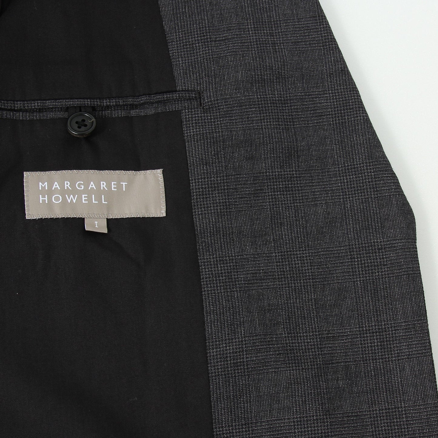 PRINCE OF WALES CHECK WOOL LINEN JACKET