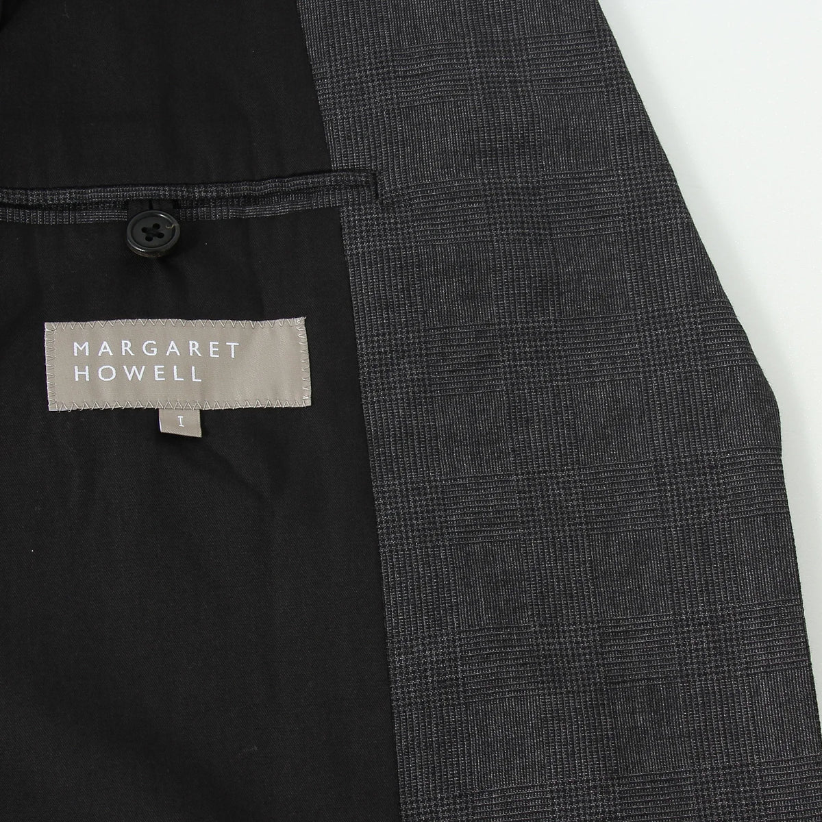 PRINCE OF WALES CHECK WOOL LINEN JACKET