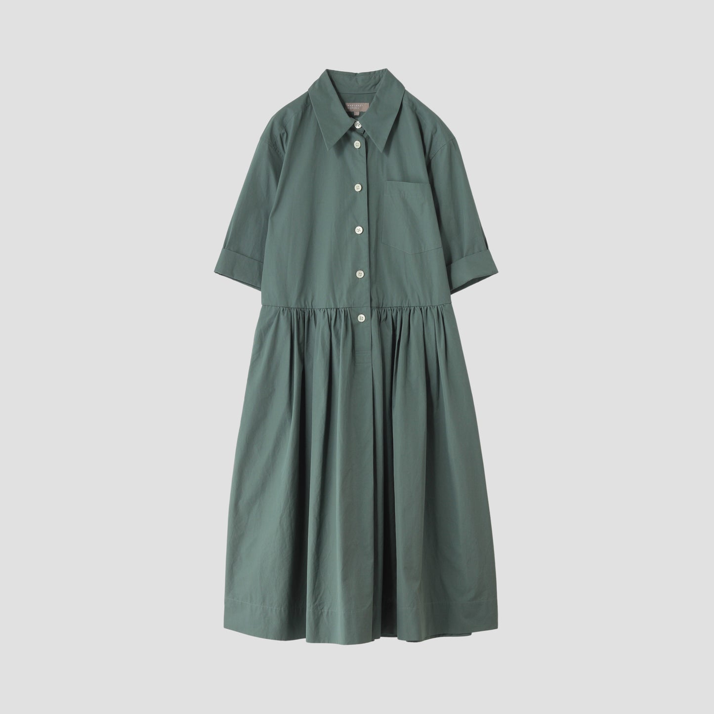 PLAIN WEAVE COTTON DRESS