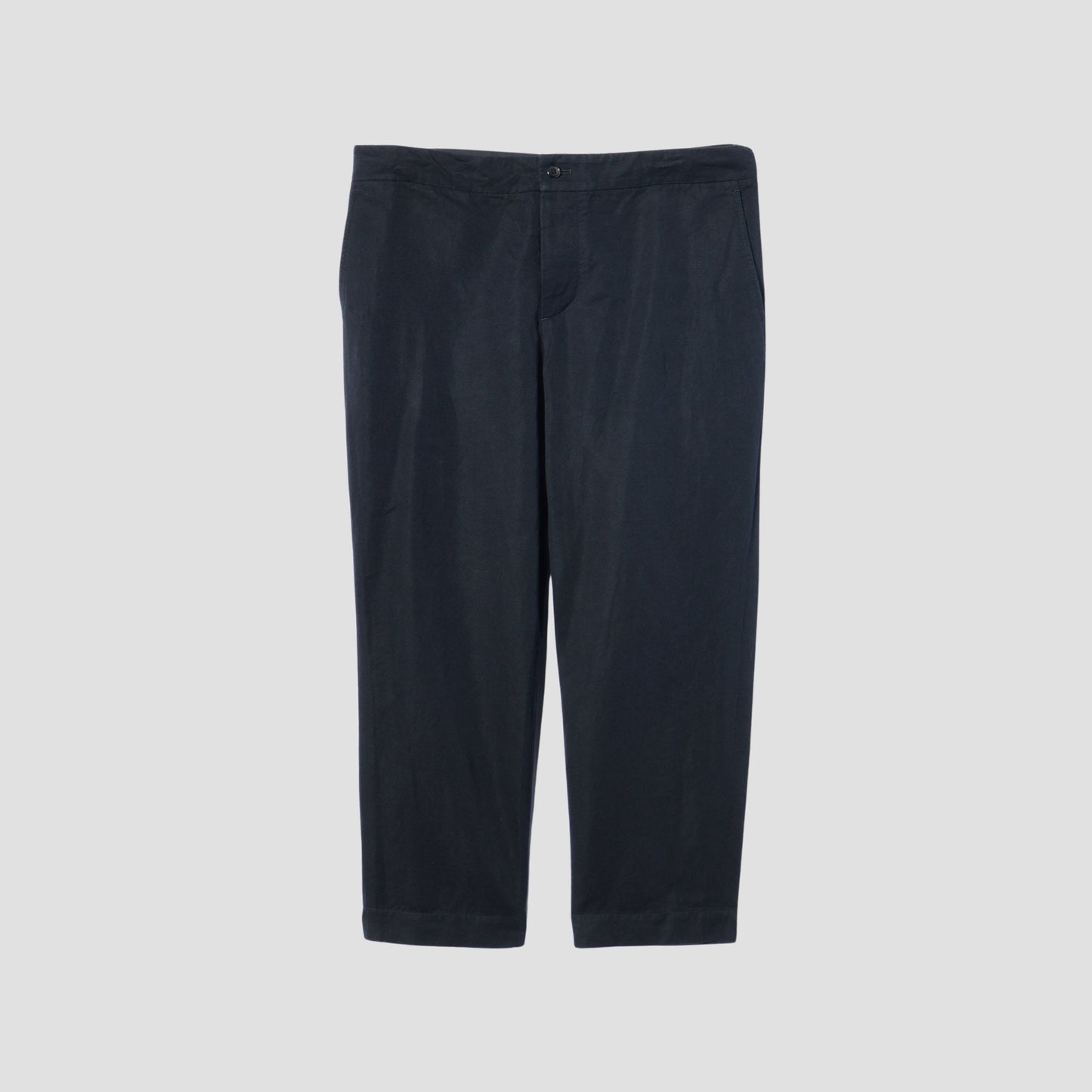 LINEN COTTON TWILL TROUSERS