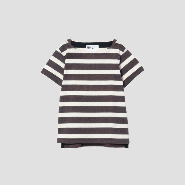 FADED STRIPE COTTON JERSEY