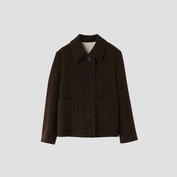 SHETLAND LINEN WOOL COAT