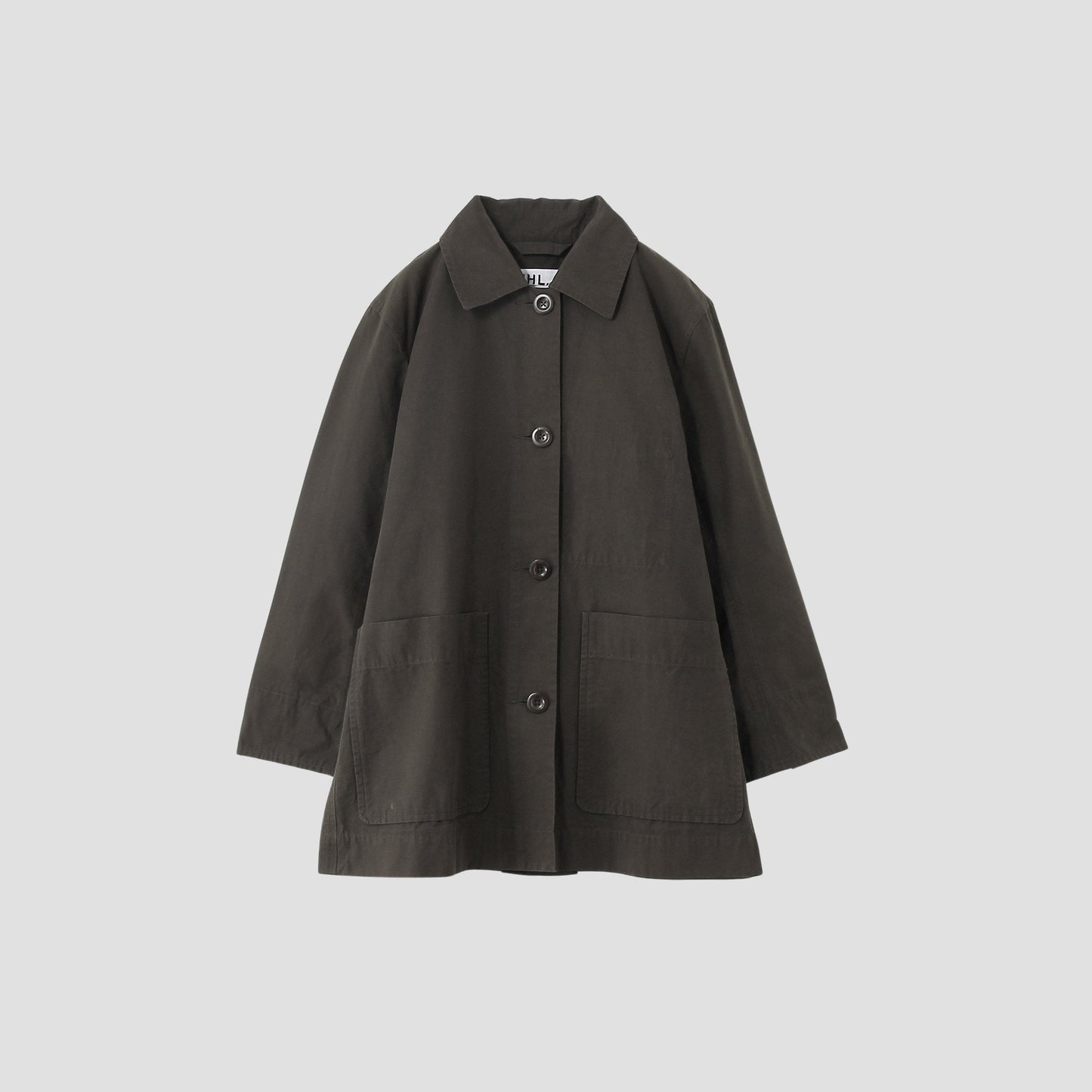 WASHED COTTON POPLIN COAT