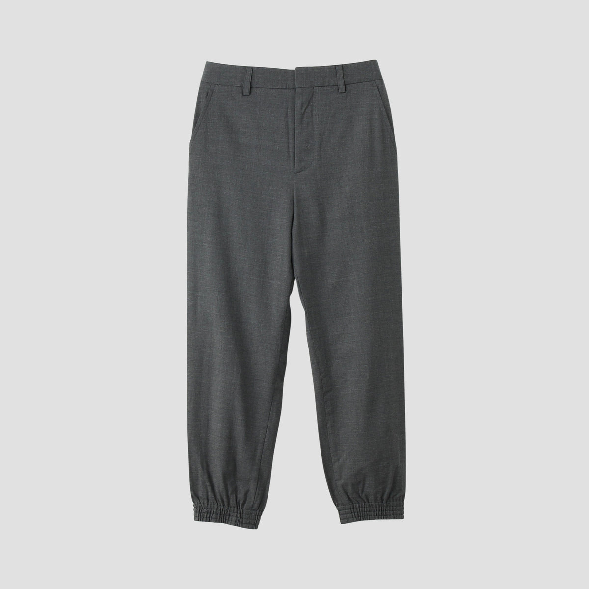 FINE WOOL POPLIN TROUSERS