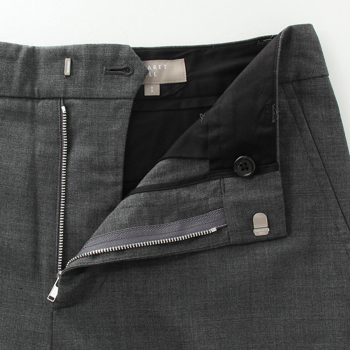 FINE WOOL POPLIN TROUSERS