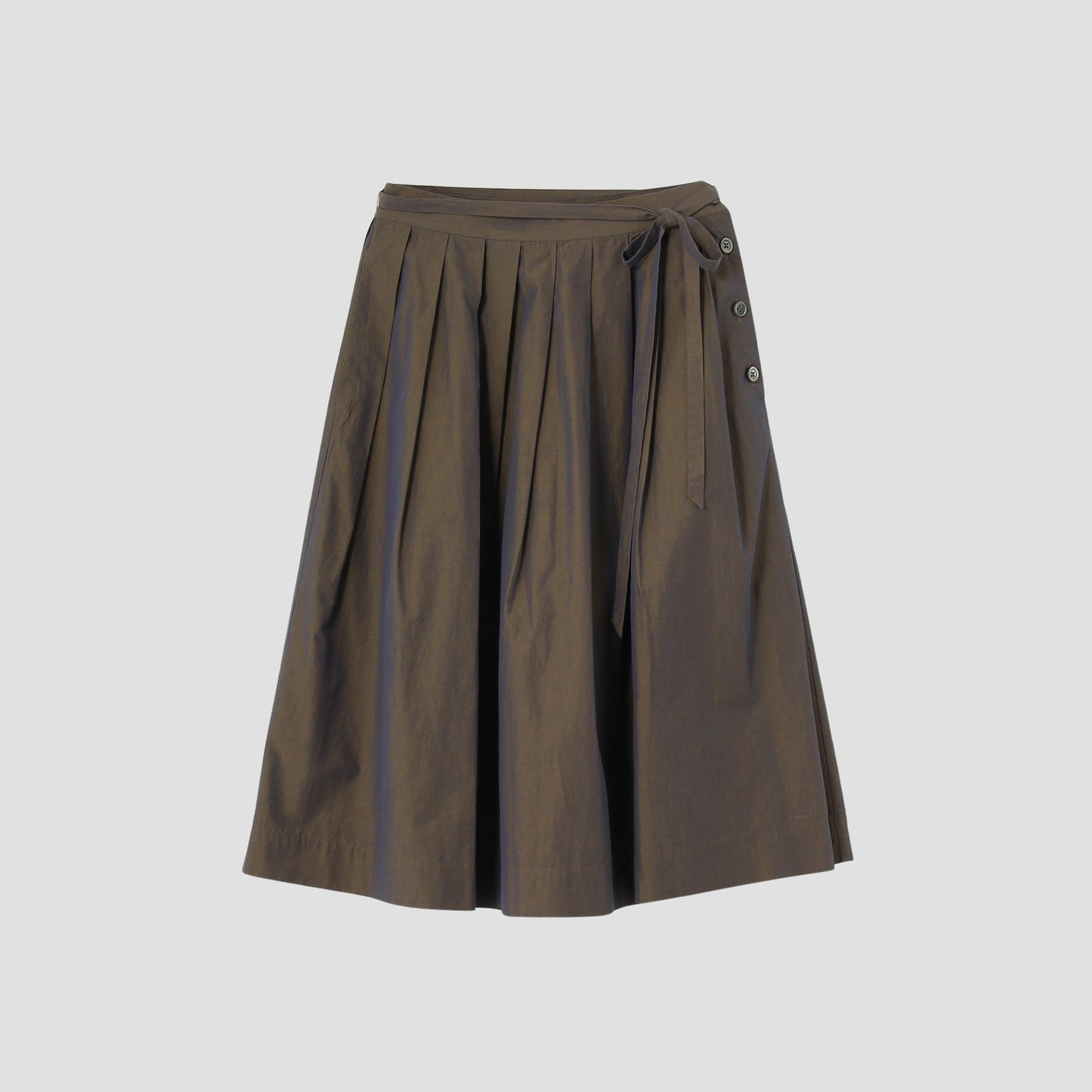 FINE COTTON CHAMBRAY SKIRT