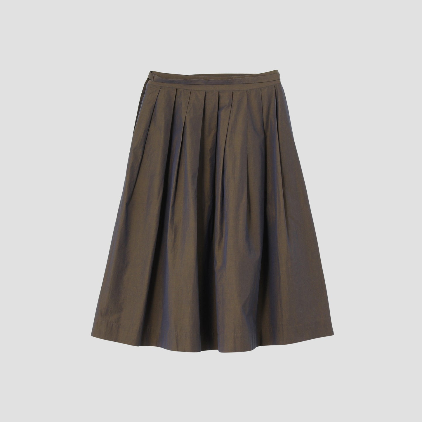 FINE COTTON CHAMBRAY SKIRT