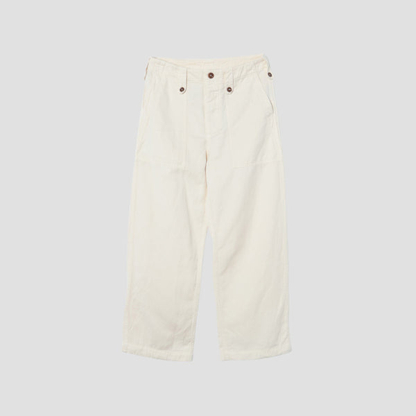 HIGHTWISTED COTTON LINEN TROUSERS