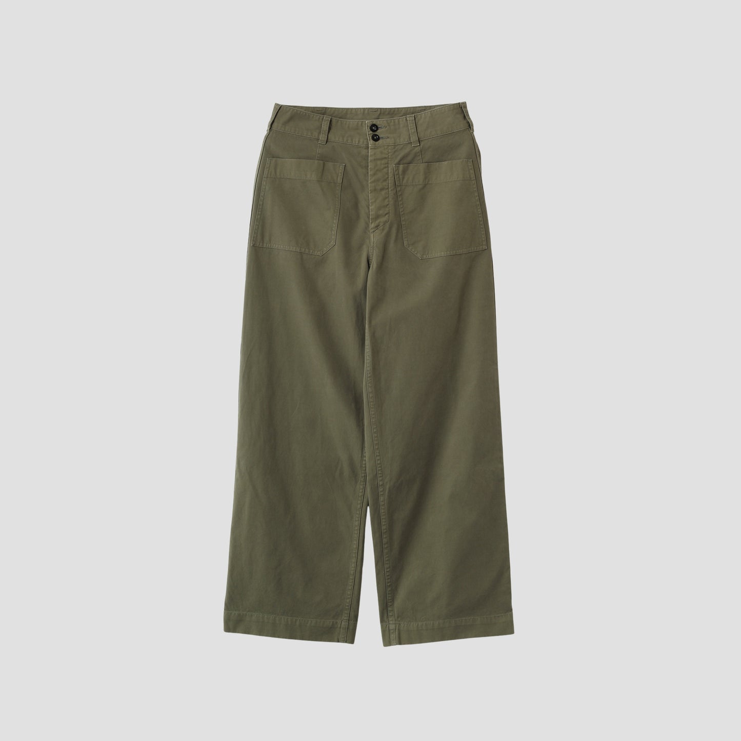 DRY COTTON CANVAS TROUSERS