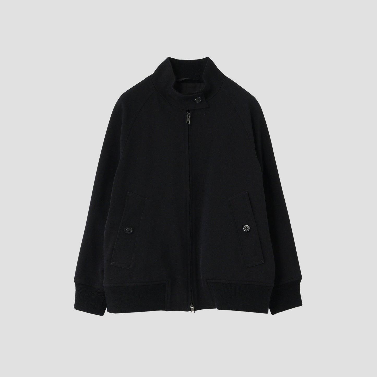 WOOL COTTON WHIPCORD BLOUSON