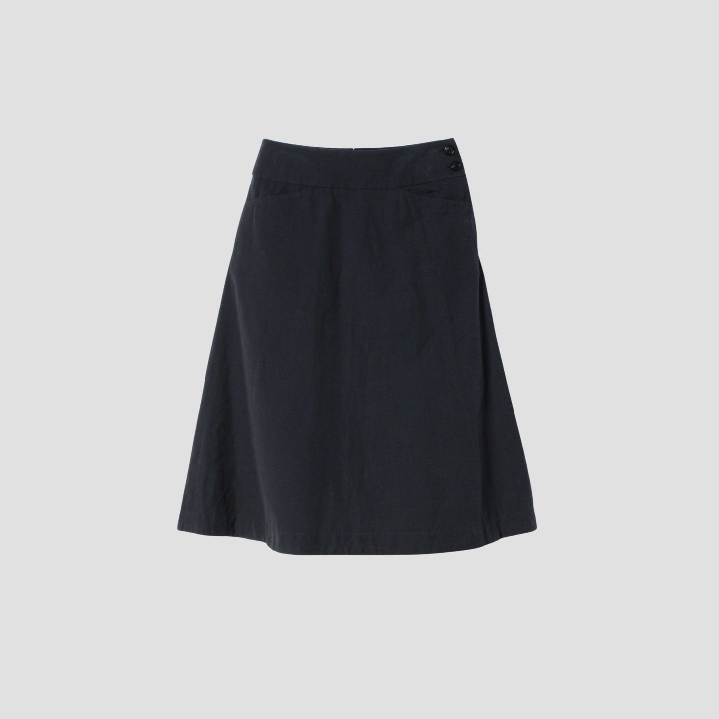 COTTON LINEN OXFORD SKIRT