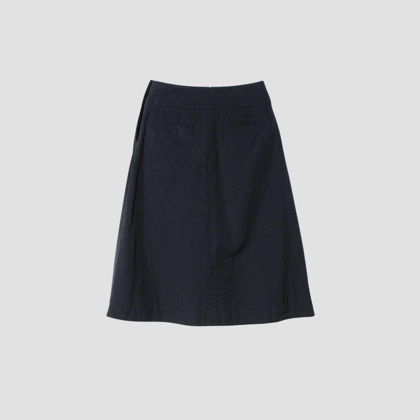 COTTON LINEN OXFORD SKIRT