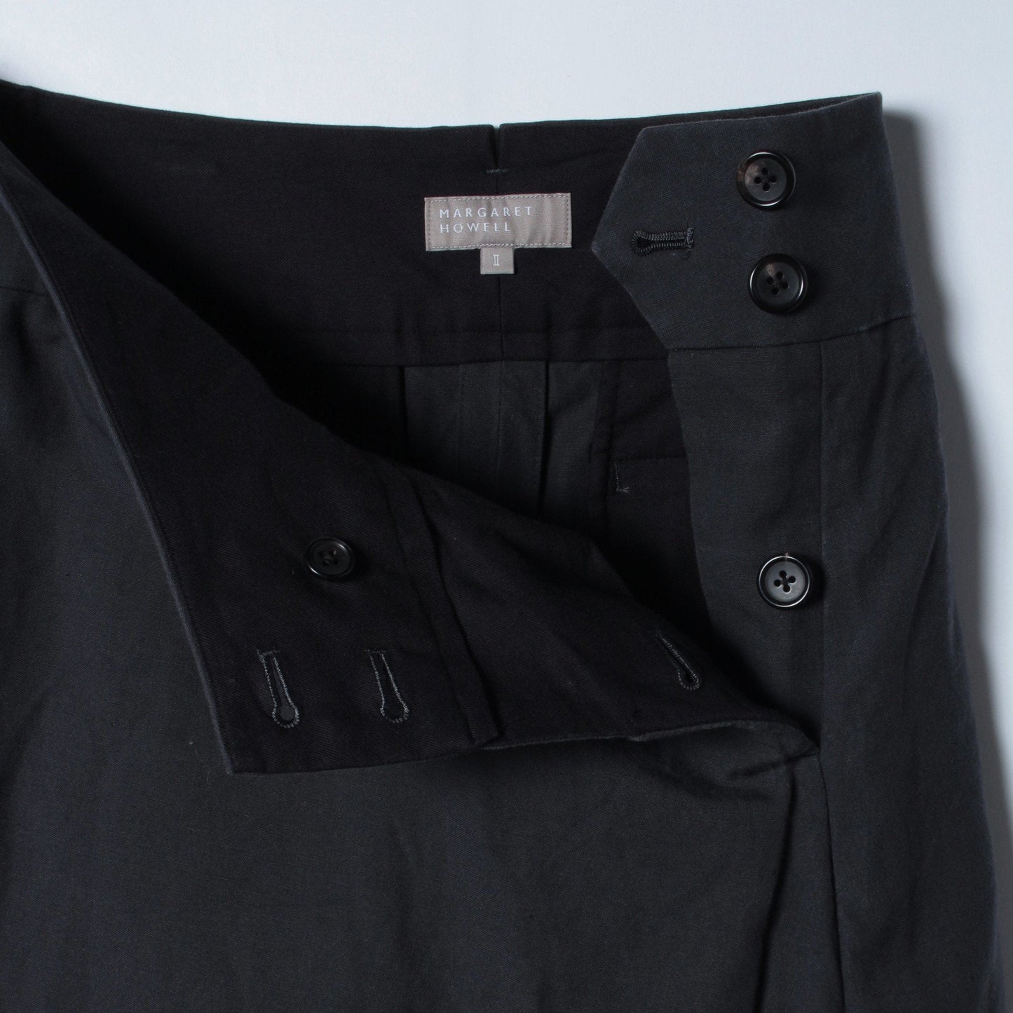 COTTON LINEN OXFORD SKIRT