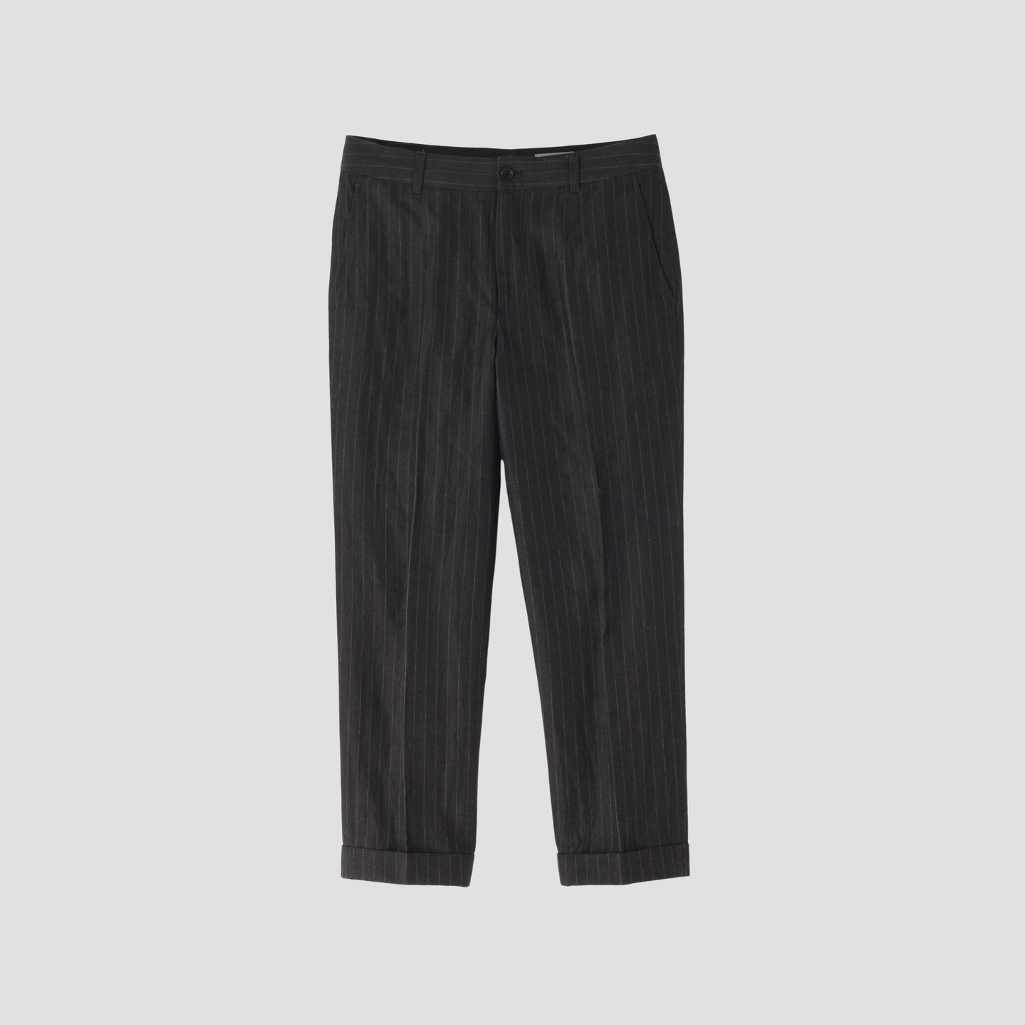 COTTON LINEN TWILL TROUSERS