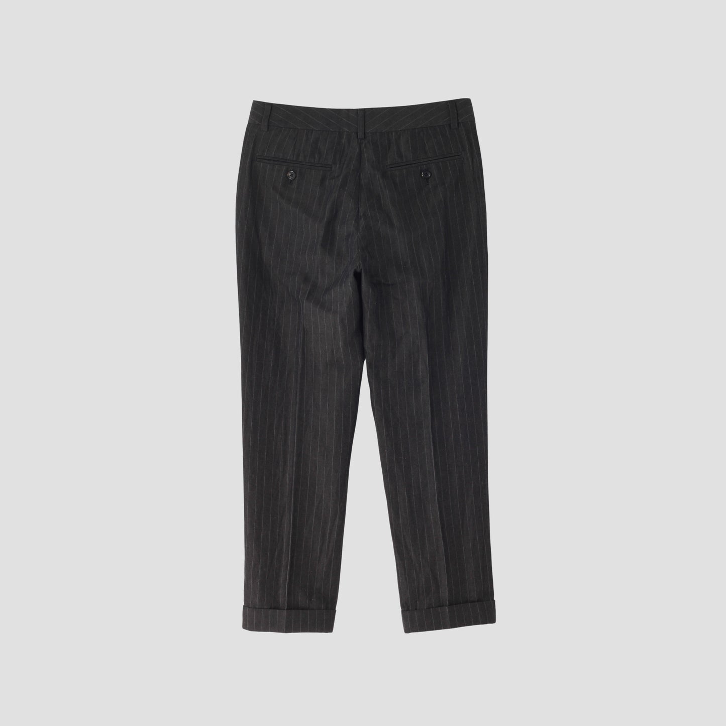 COTTON LINEN TWILL TROUSERS