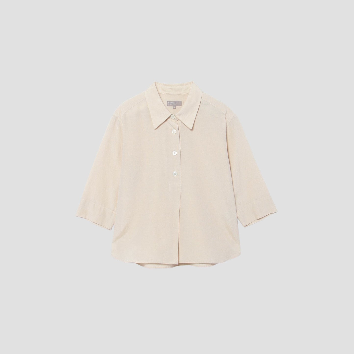 SILK COTTON PLAIN WEAVE SHIRT