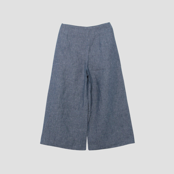 LINEN CHAMBRAY TROUSERS