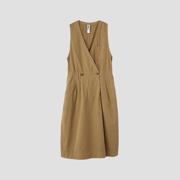 FINE COMPACT COTTON POPLIN DRESS