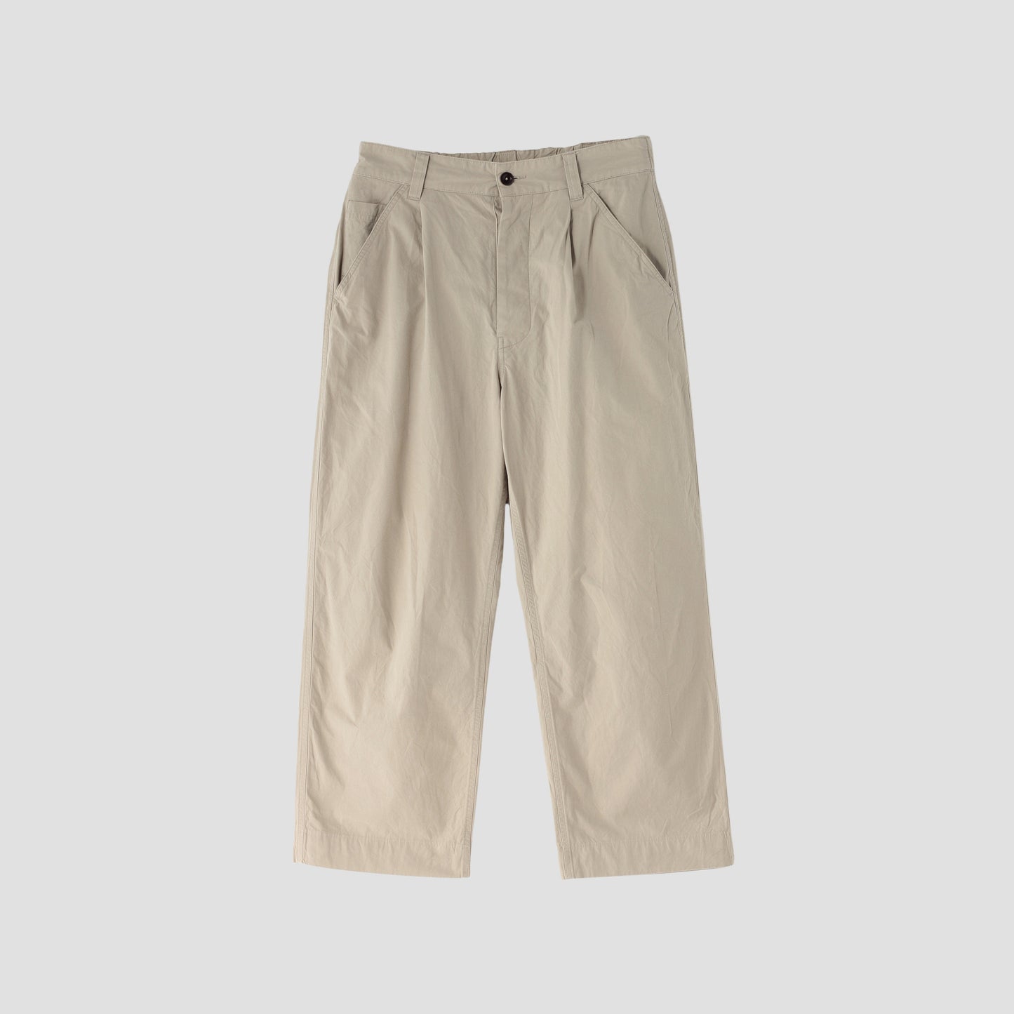 VINTAGE COTTON PLAINWEAVE TROUSERS