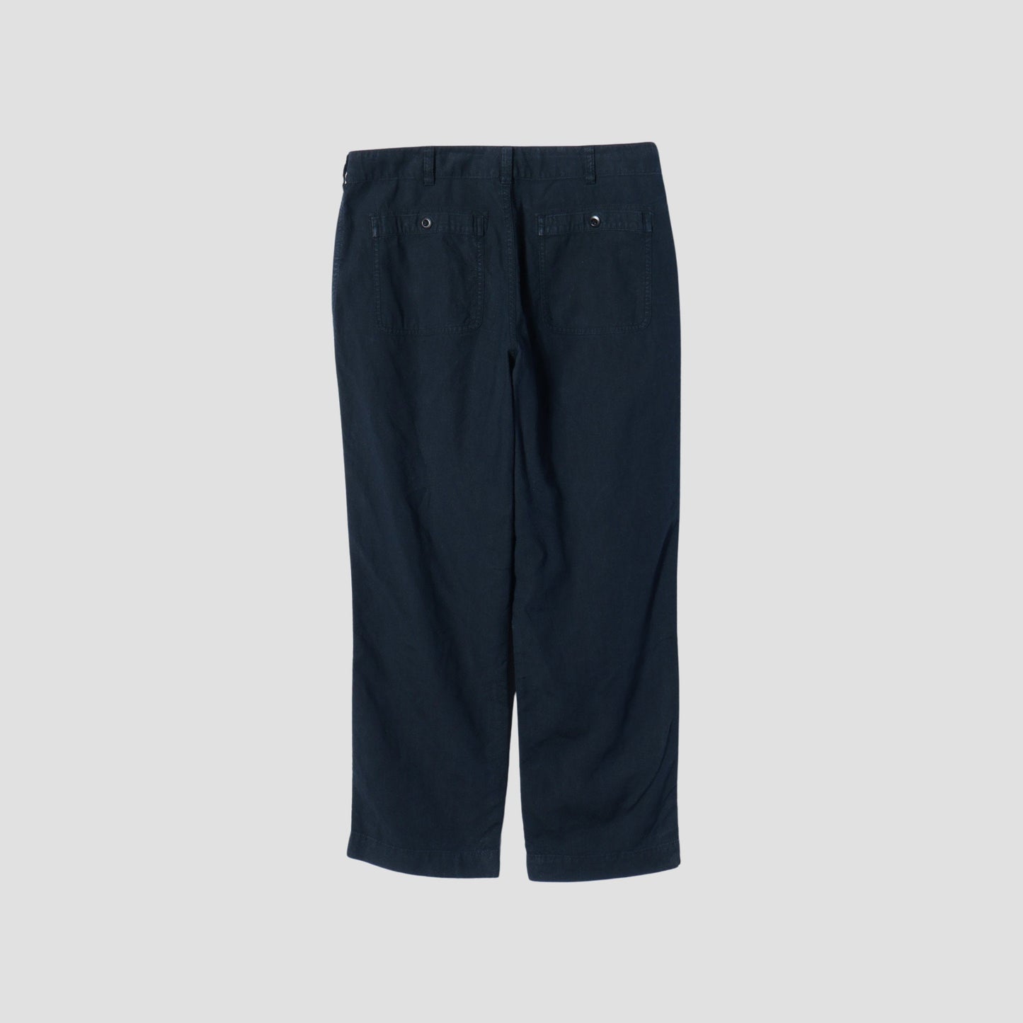 LINEN COTTON CANVAS TROUSERS