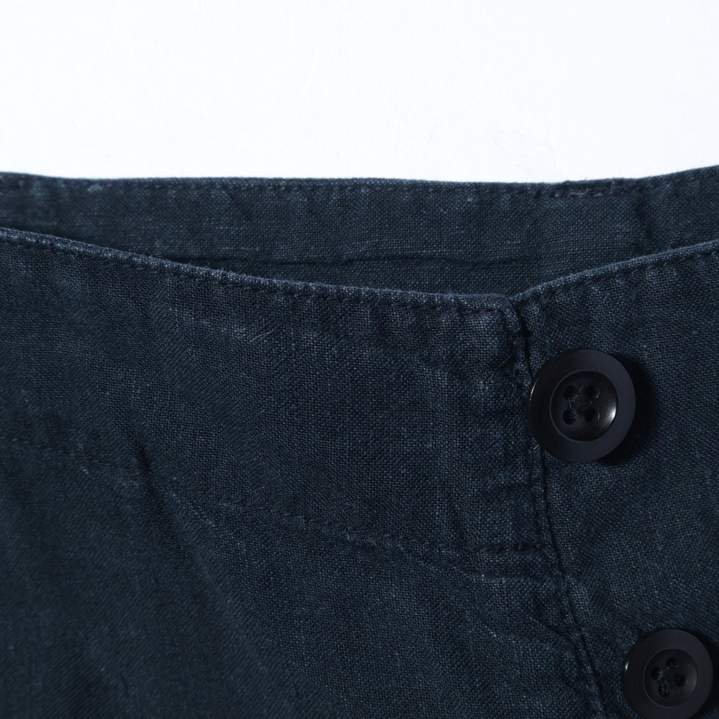LINEN COTTON CANVAS TROUSERS