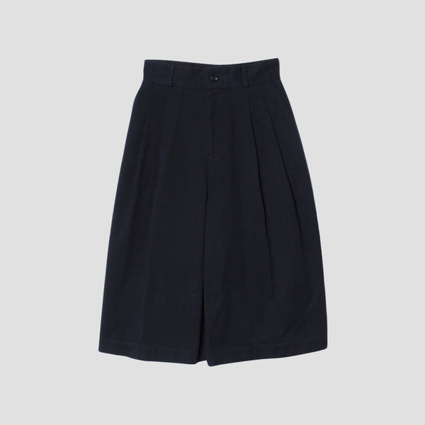 YARN DYE HEAVY COTTON TWILL TROUSERS