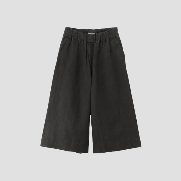 COATED LINEN PLAINWEAVE TROUSERS