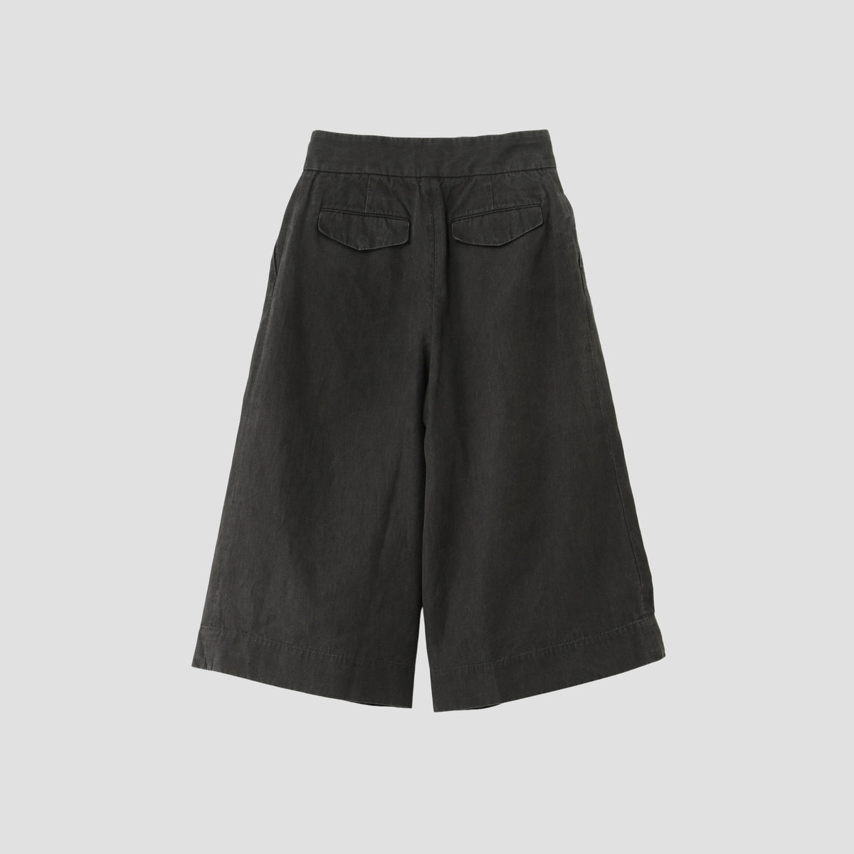 COATED LINEN PLAINWEAVE TROUSERS