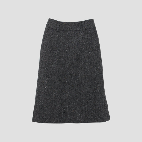 WOOL TWEED SKIRT