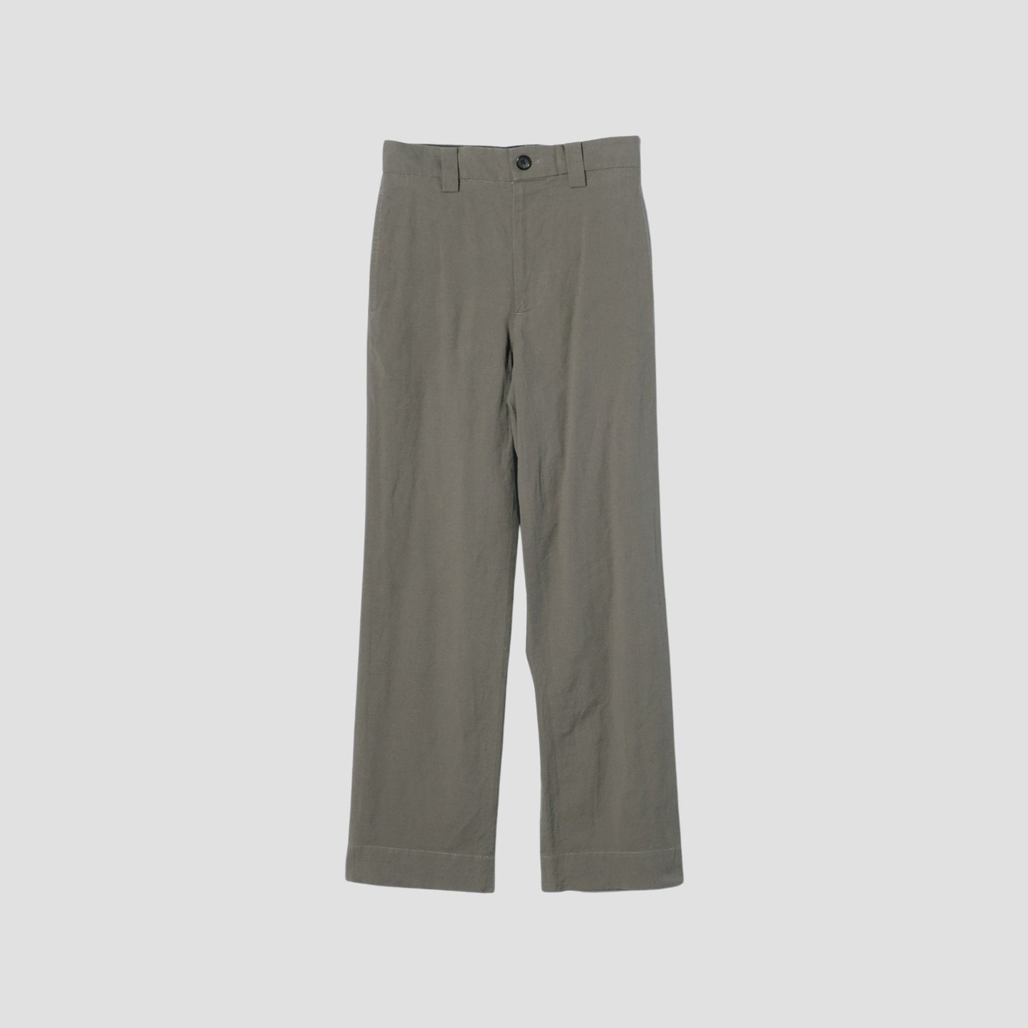 COTTON LINEN OXFORD TROUSERS