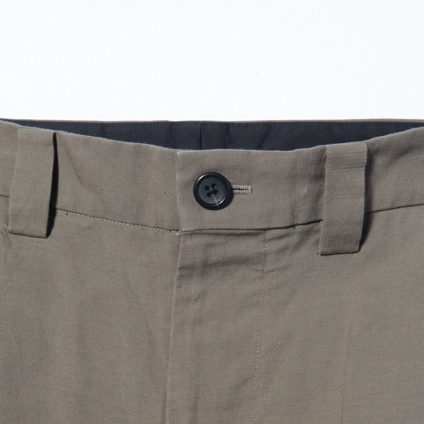 COTTON LINEN OXFORD TROUSERS
