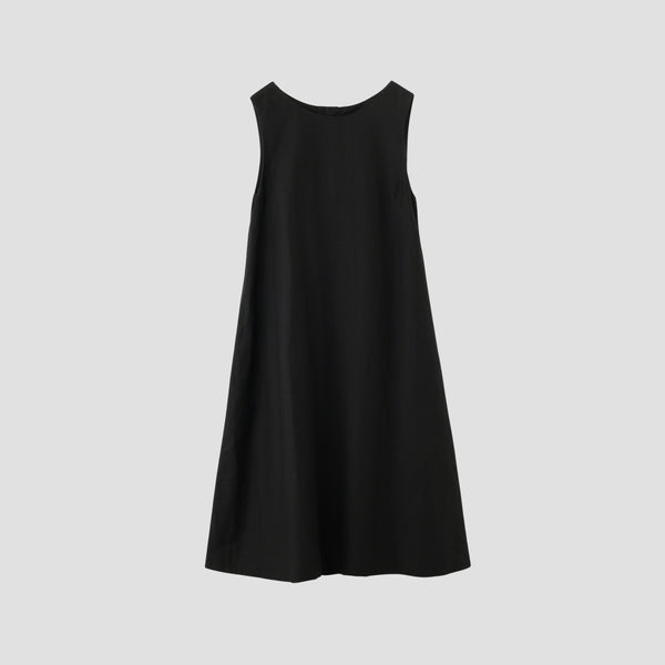 DENSE FINE LINEN POPLIN DRESS