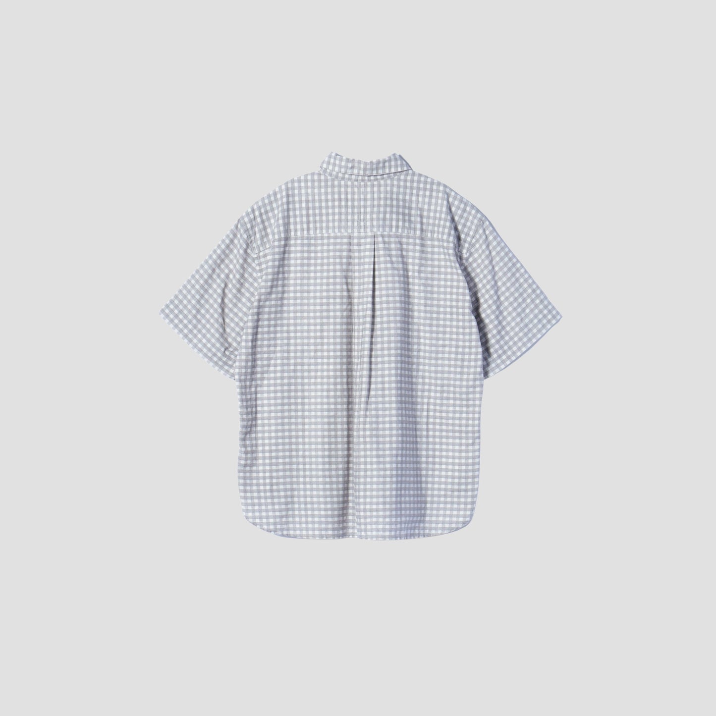 PRINTED COTTON LINEN CHECK SHIRT