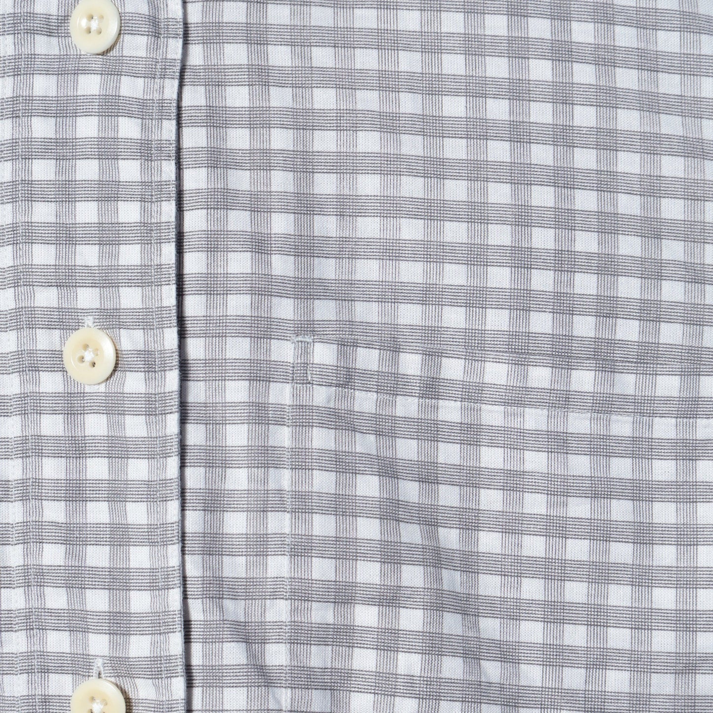 PRINTED COTTON LINEN CHECK SHIRT