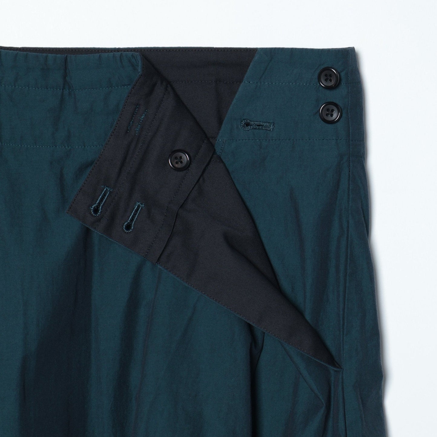YARN DYED COTTON POPLIN SKIRT