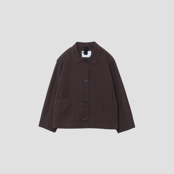 OVERDYE MELANGE COTTON LINEN BLOUSON