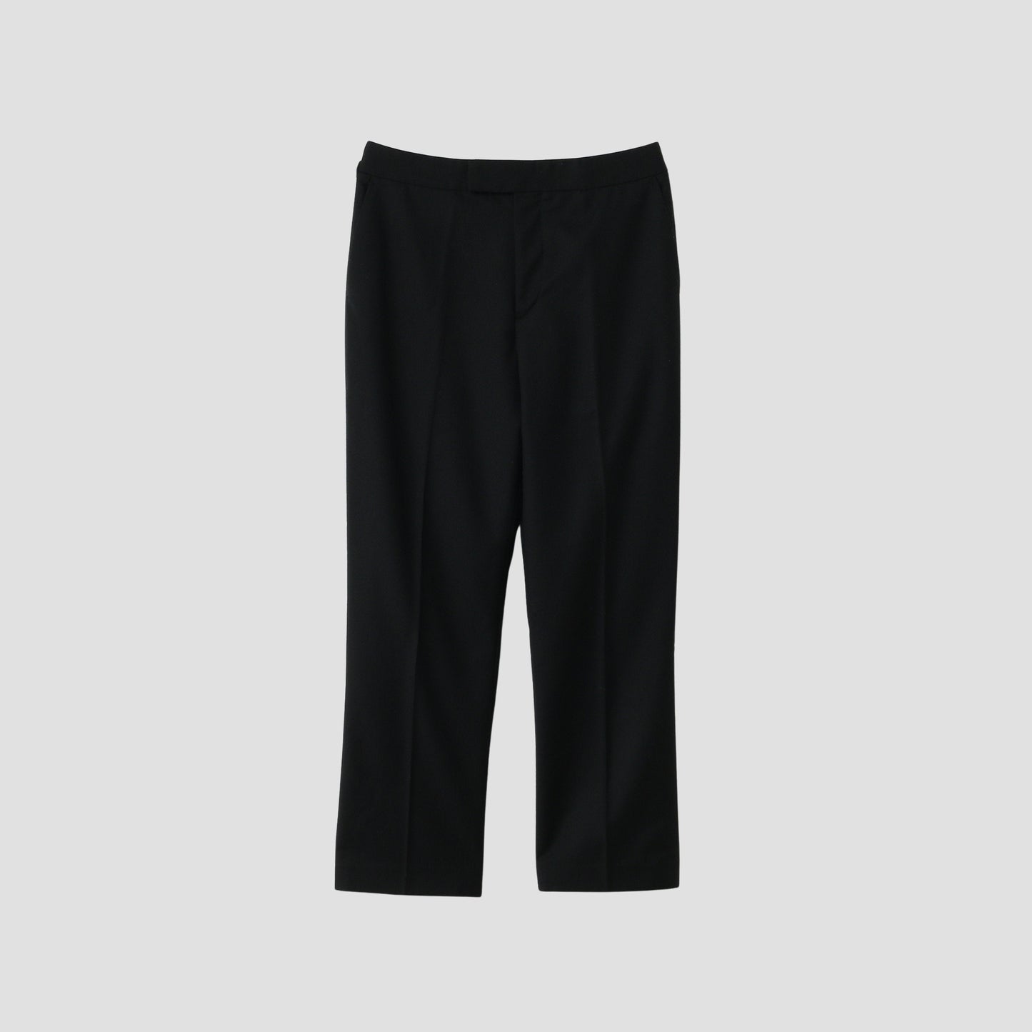 BLACK FLANNEL TROUSERS