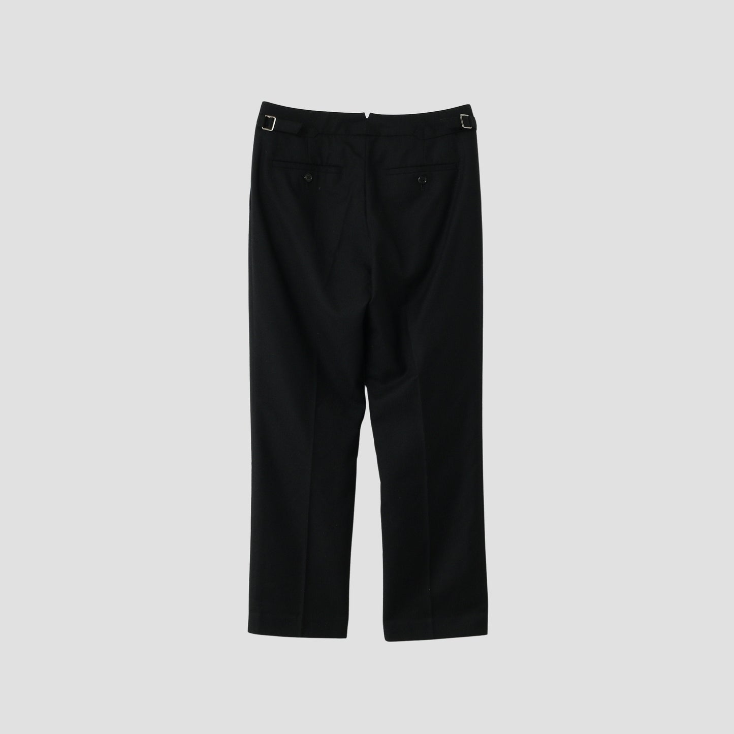 BLACK FLANNEL TROUSERS