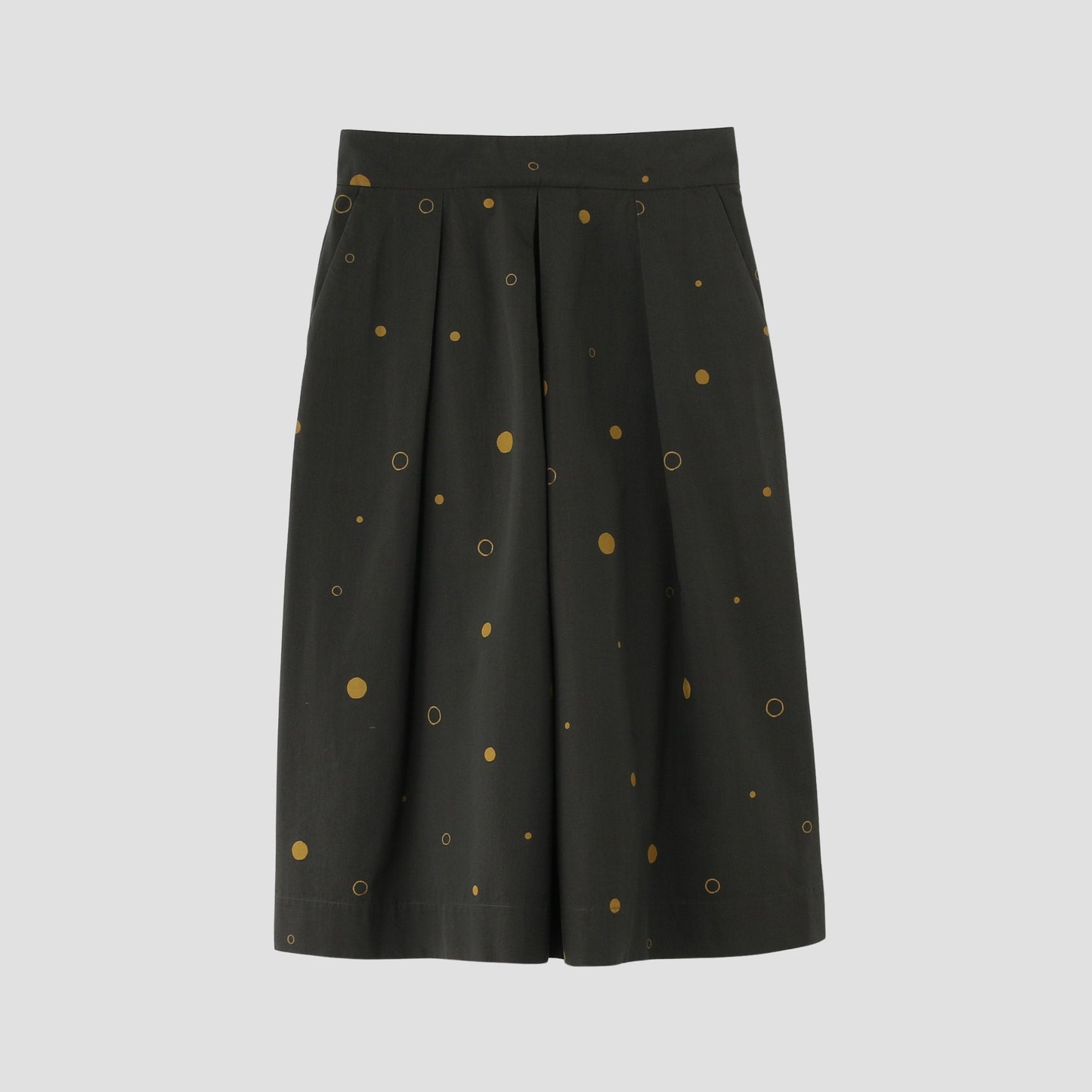 SPOT PRINT COTTON SILK SKIRT