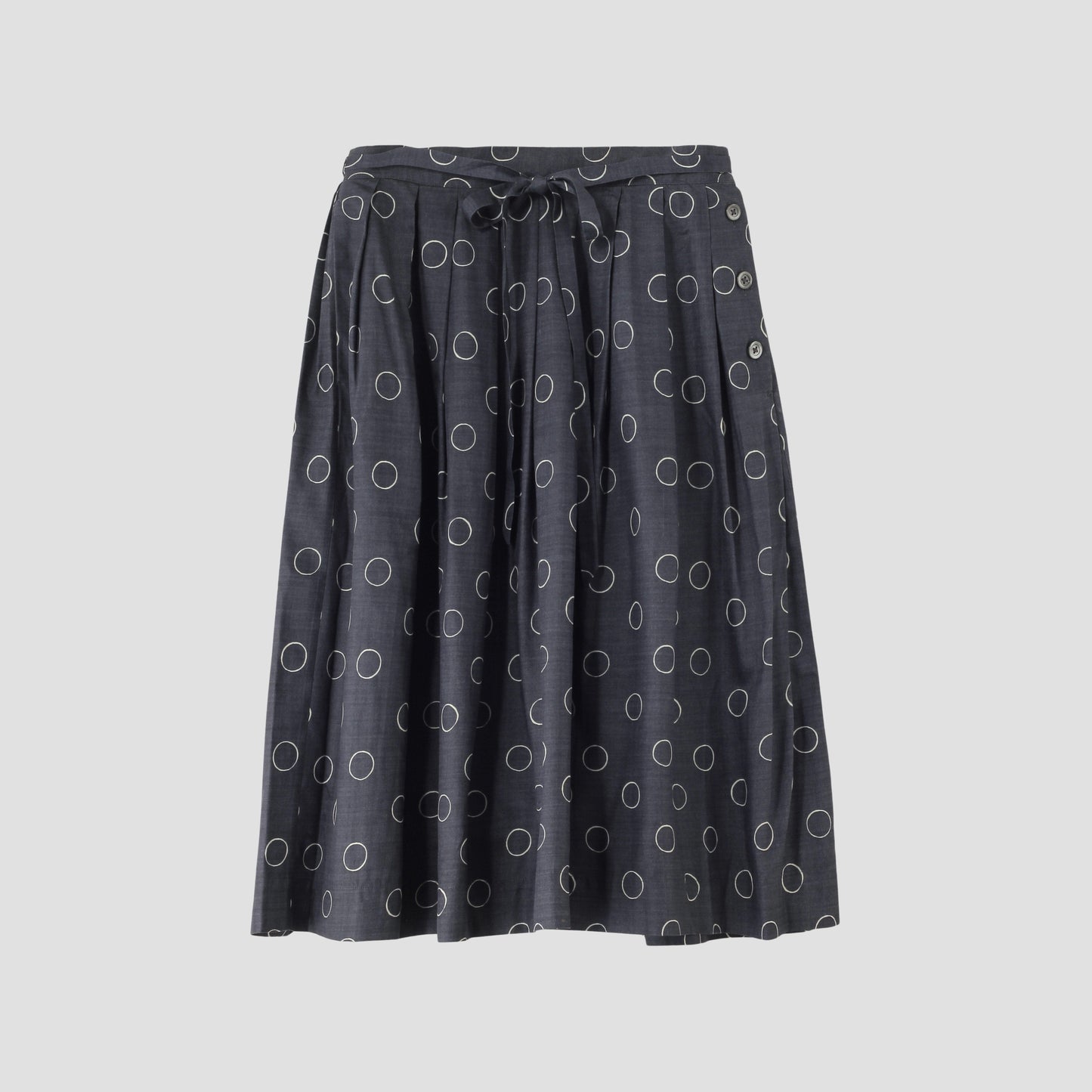 OUTLINE SPOT SILK SKIRT