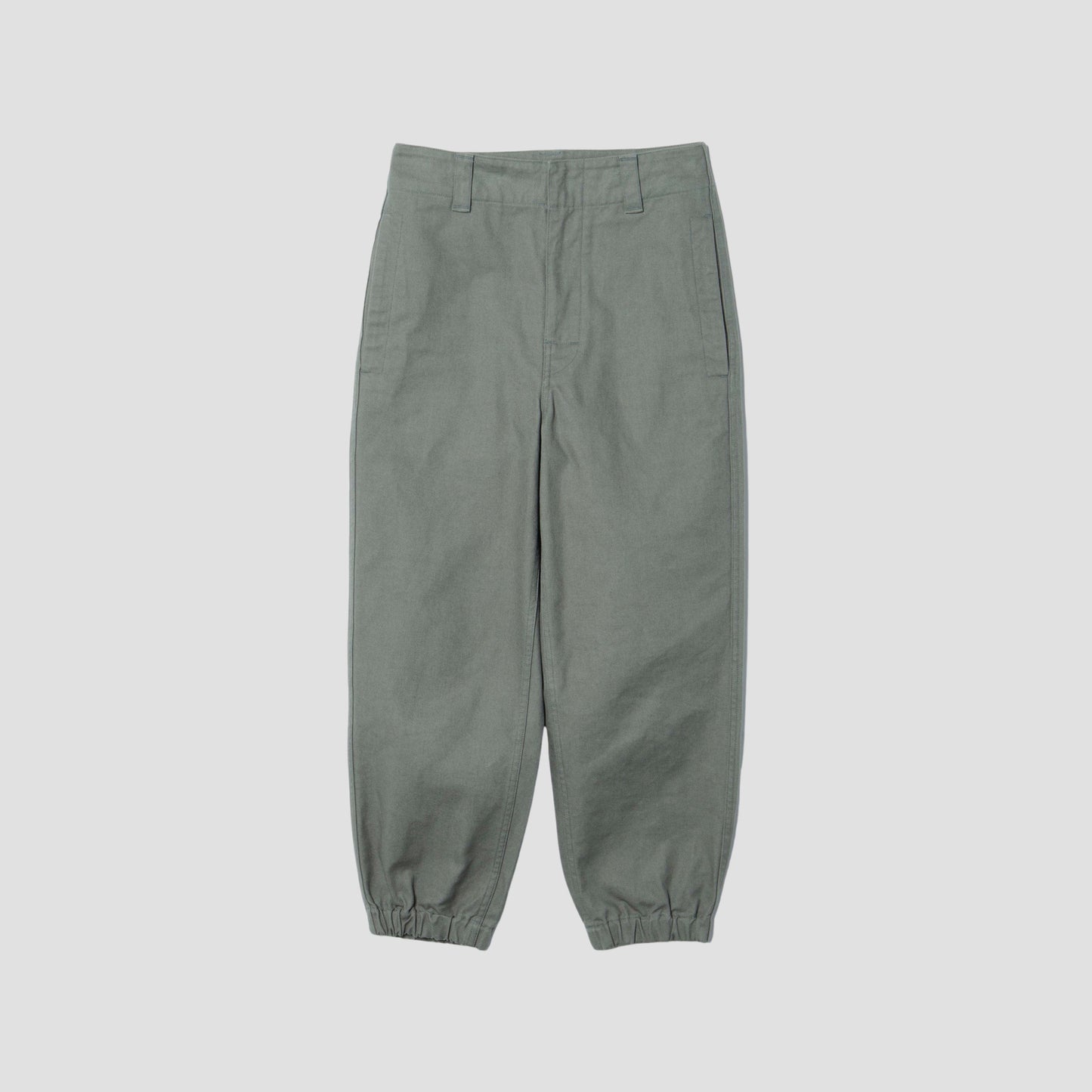 ORGANIC COTTON GABARDINE TROUSERS