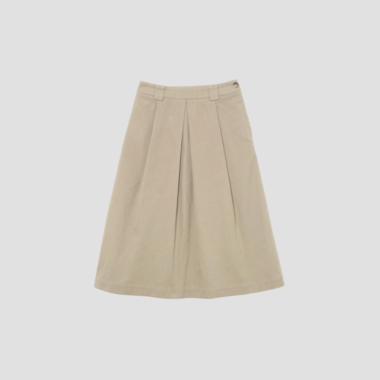 WORN COTTON TWILL SKIRT