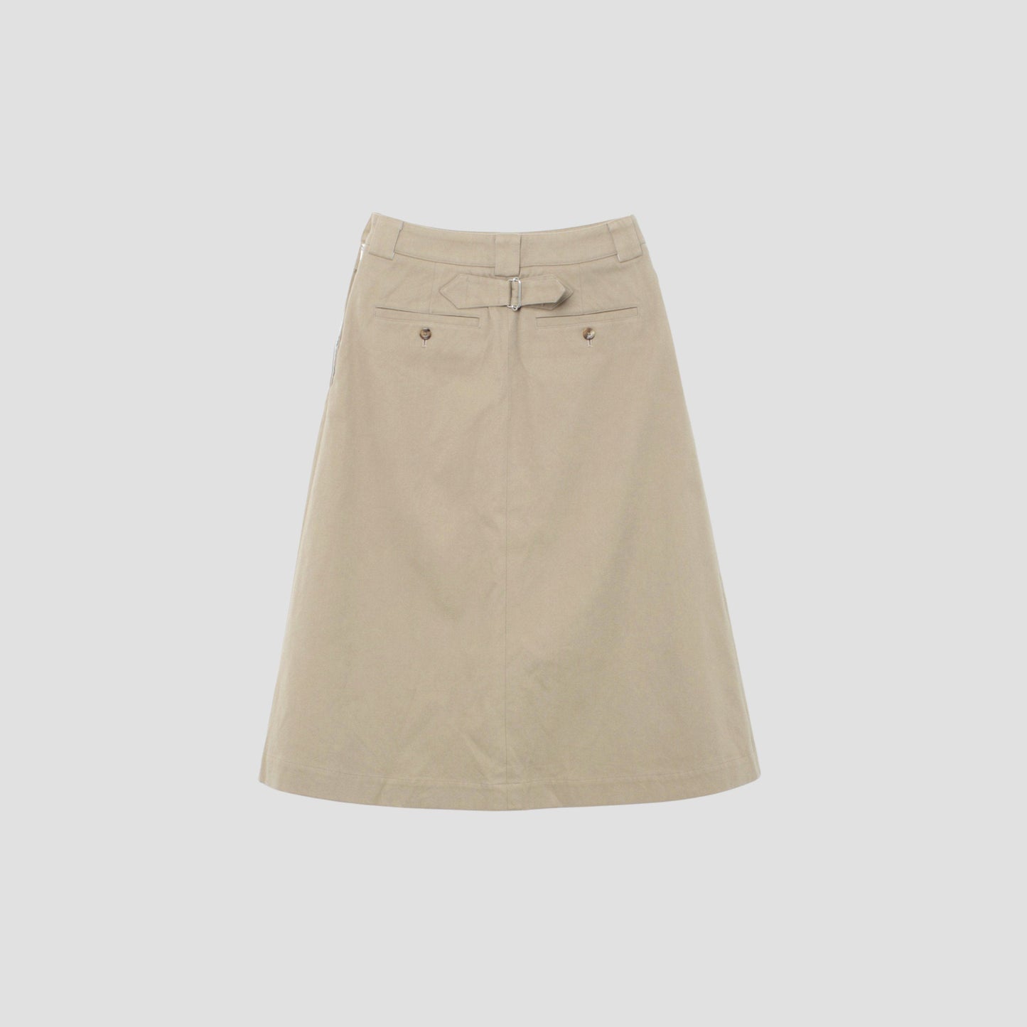 WORN COTTON TWILL SKIRT