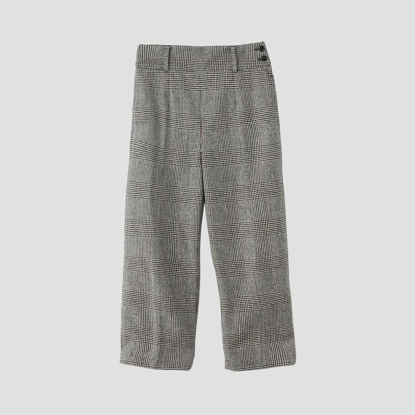 MULTI CHECK WOOL TROUSERS