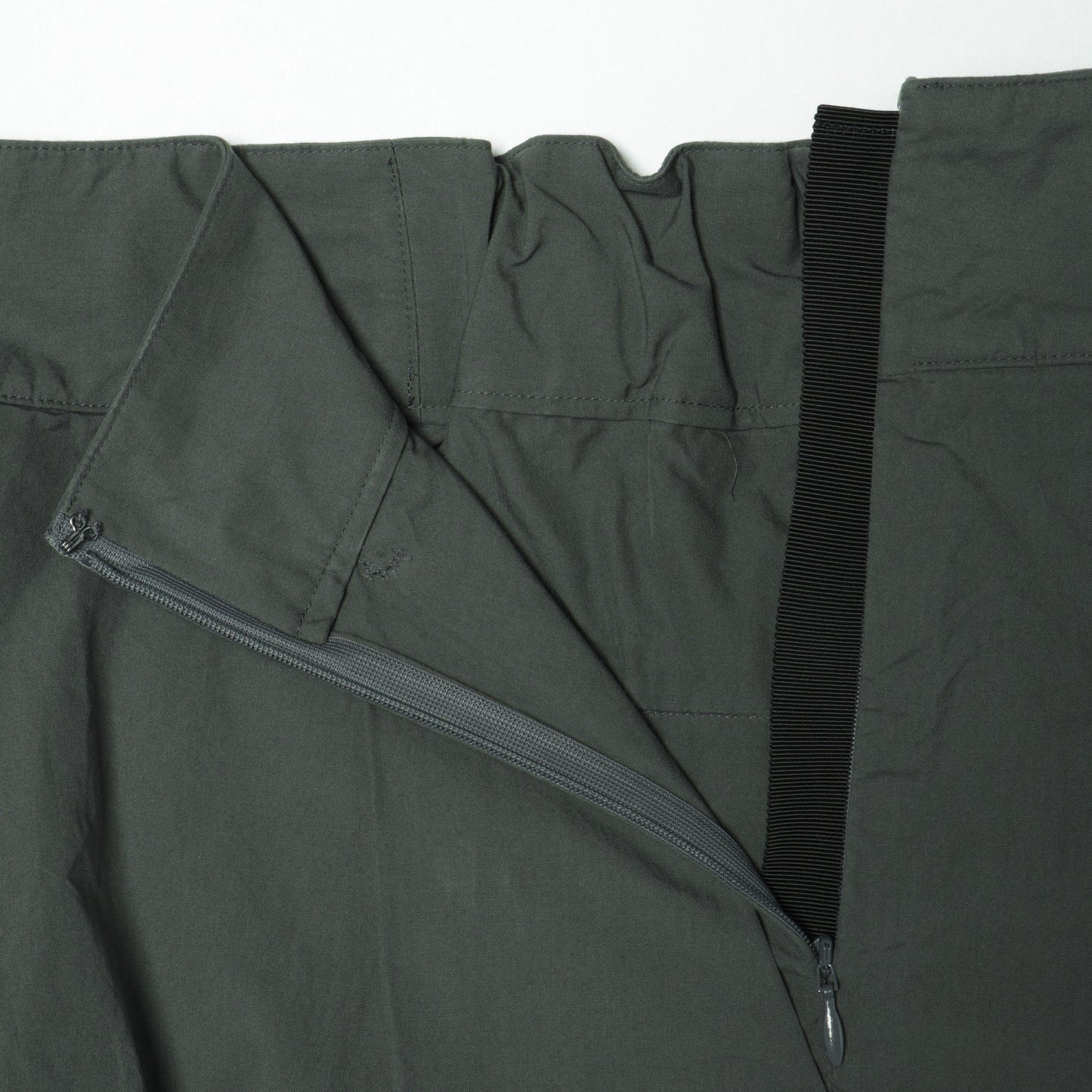 WASHED COTTON POPLIN TROUSERS
