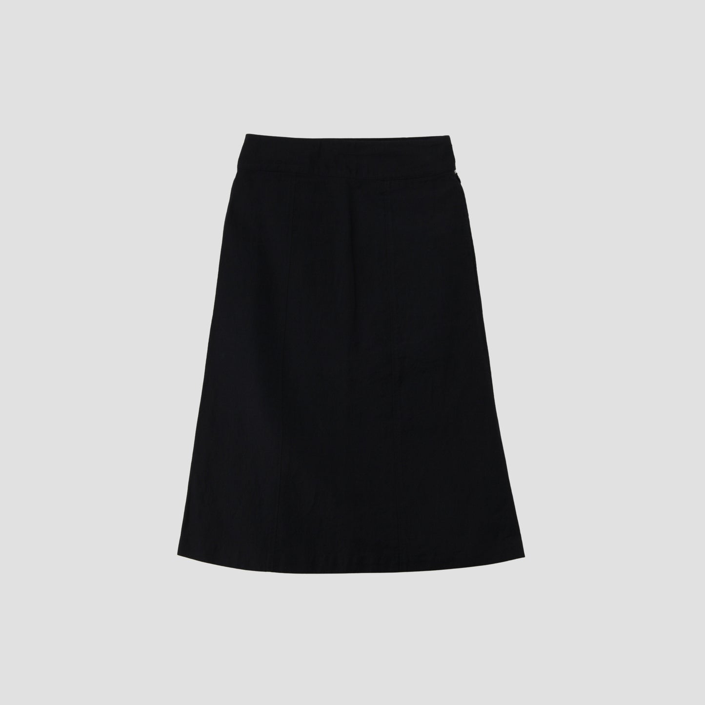 WOOL LINEN POPLIN SKIRT