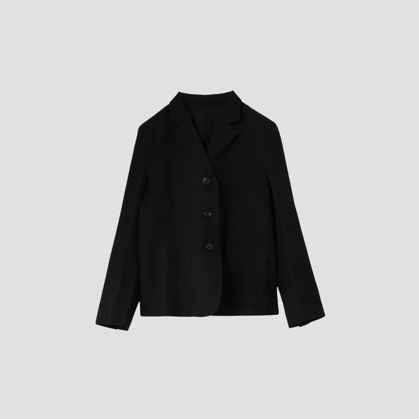 WOOL LINEN POPLIN JACKET