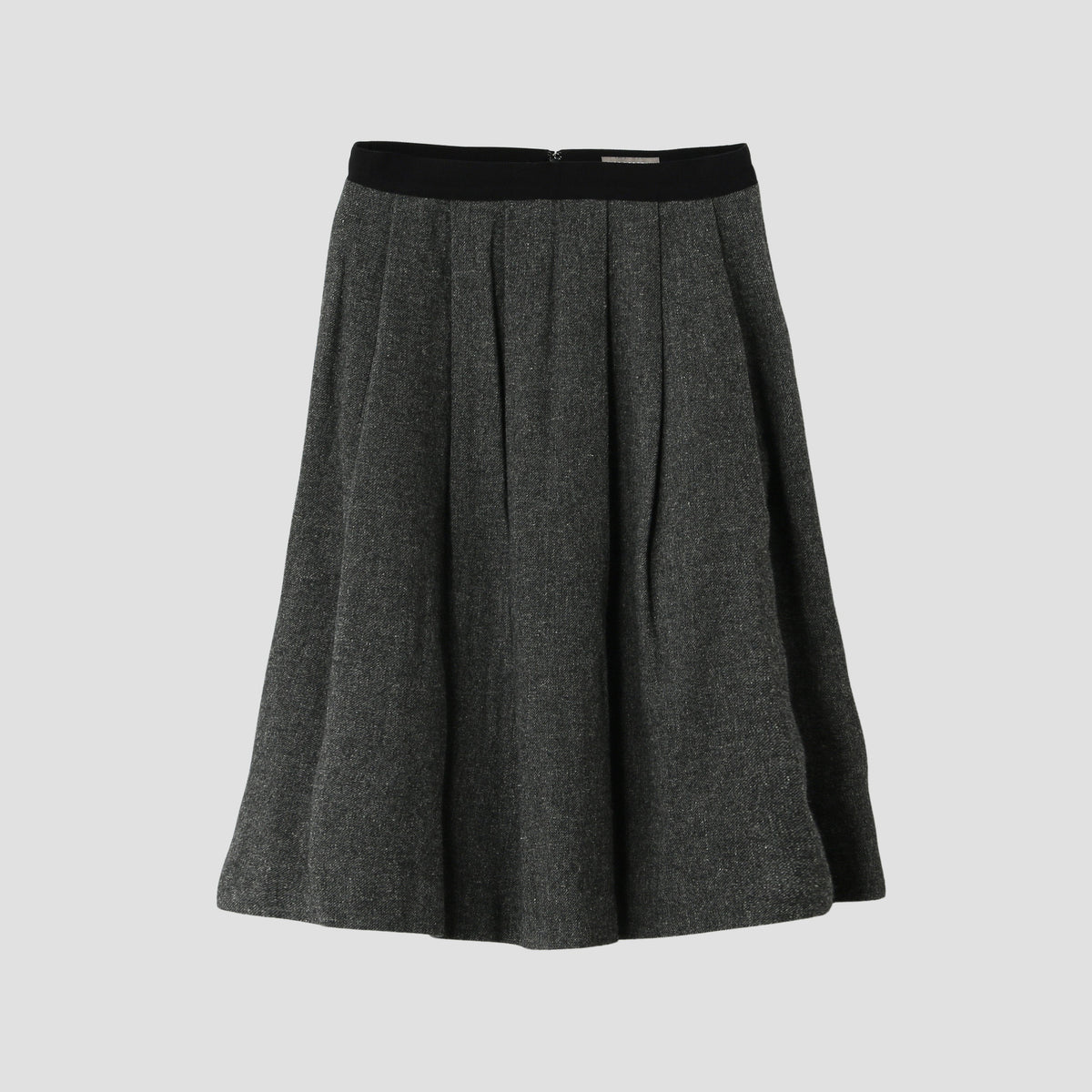WOOL LINEN TWEED SKIRT