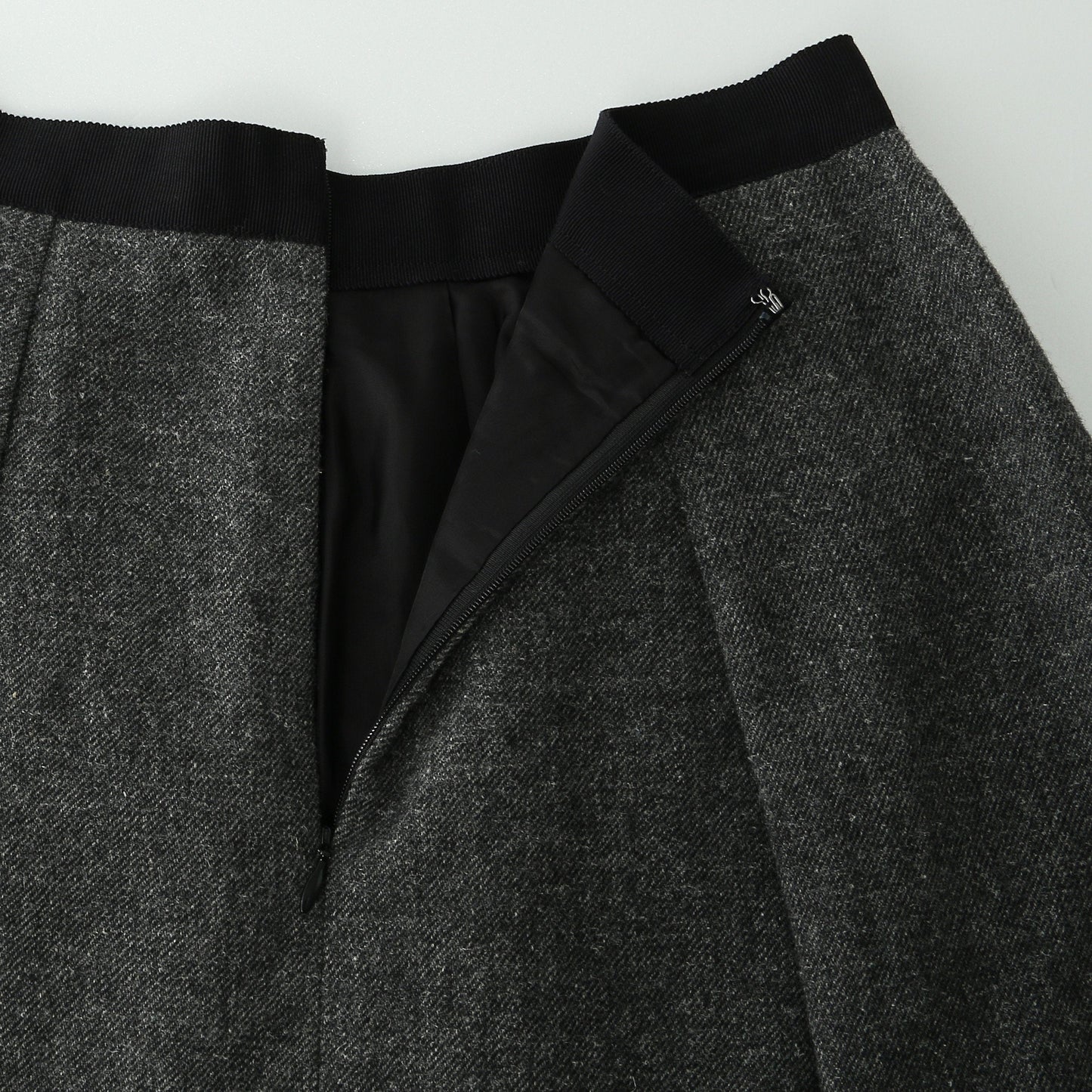 WOOL LINEN TWEED SKIRT