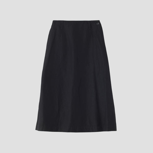COTTON LINEN TWILL SKIRT